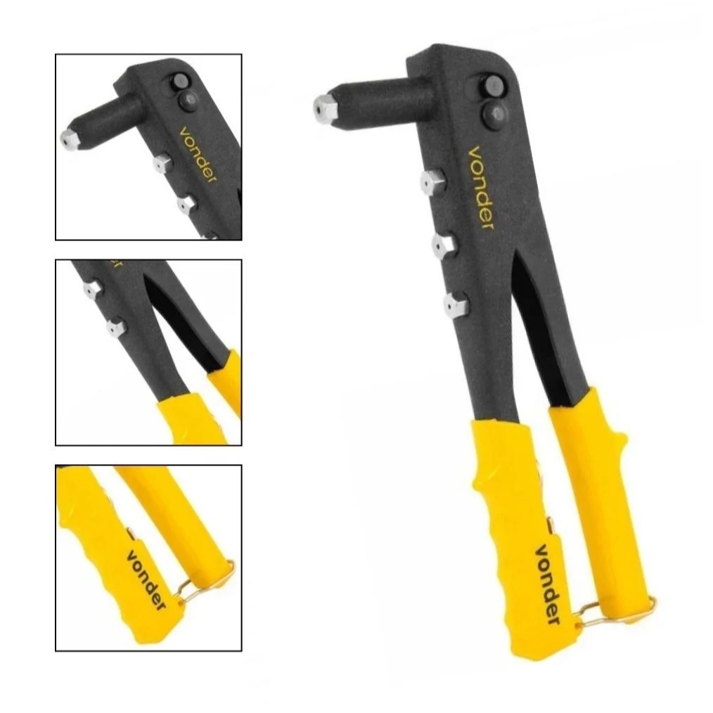 Rebitador Manual Tipo Alicate RM244 para Rebites de até 4 mm Vonder