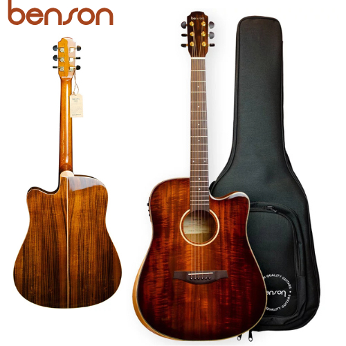Violão Benson ELETROACUSTICO EXD900CE KB N  Folk Fishman Bag | Koa Burst REGULADO PELO LUTHIER