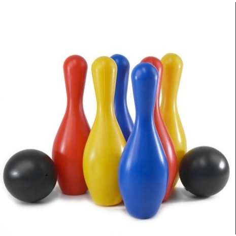 Boliche Infantil Grande 30cm 6 Pinos 2 Bolas Brinquedo Educativo Criança Colorido