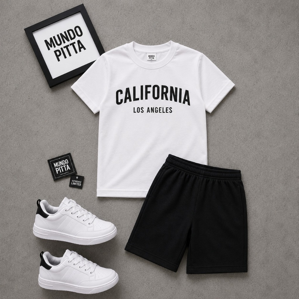 Conjunto Esportivo Infantil Masculino Dry Fit Camiseta E Short Roupa De Menino Criança Academia Treino 2 Ao 14 ANOS