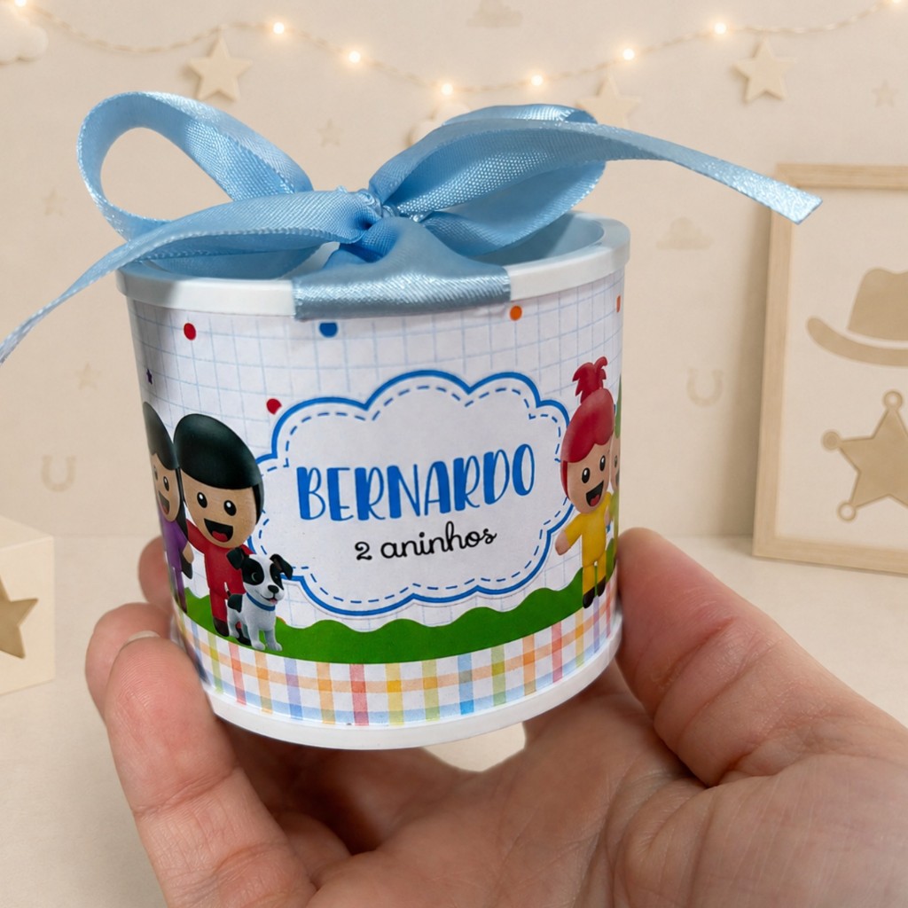 KIT TUBOLATA PERSONALIZADA- 5X6-ANIMADINHOS-LEMBRANCINHAS-CHÁ DE BEBE-MATERNIDADE-ANIVERSÁRIO