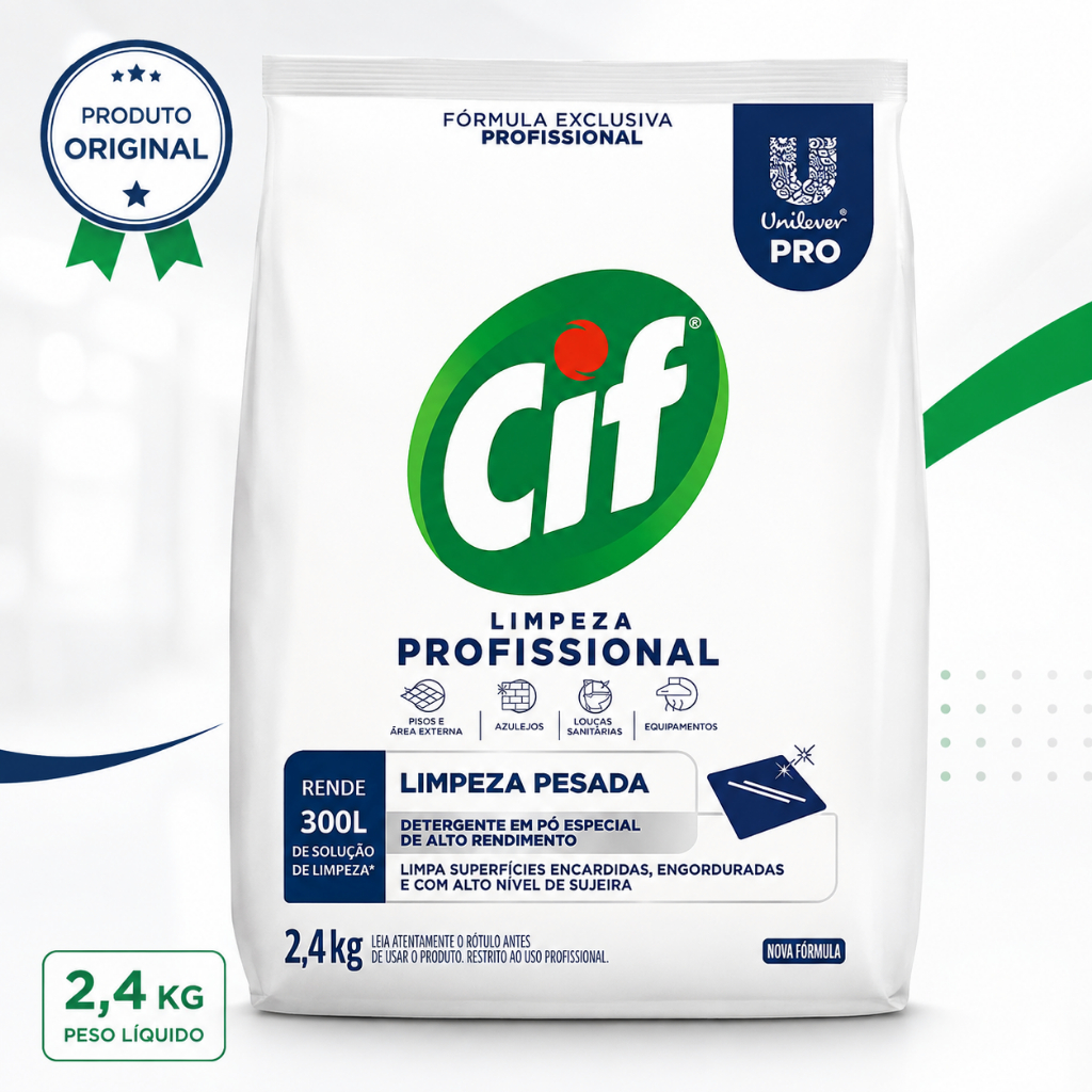 CIF PÓ Limpeza Profissional 2,4kg Limpeza Pesada - NF ENVIO RÁPIDO — imagem 2 de 2