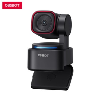 OBSBOT Tiny 3 Lite Webcam PTZ 4K com IA Sensor CMOS 1/2" 48MP 4K@30fps + 1080P@120fps Controle por Voz e Gestos