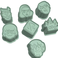 Ejetor Modelador Scooby Doo Brigadeiro Doce Massa Biscoito Confeitaria Pasta Americana Mistério Casa Assombrada
