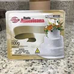 Pasta Americana Sabor Tutti Frutti - 800g - 1 unidade - Arcolor - Rizzo Distribuidora