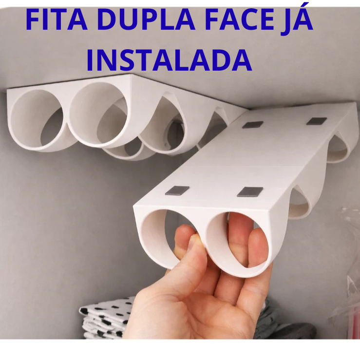 Suporte Para Rolos de Cozinha Organizador para Papel Alumínio Filme PVC Armário Economia de Espaço