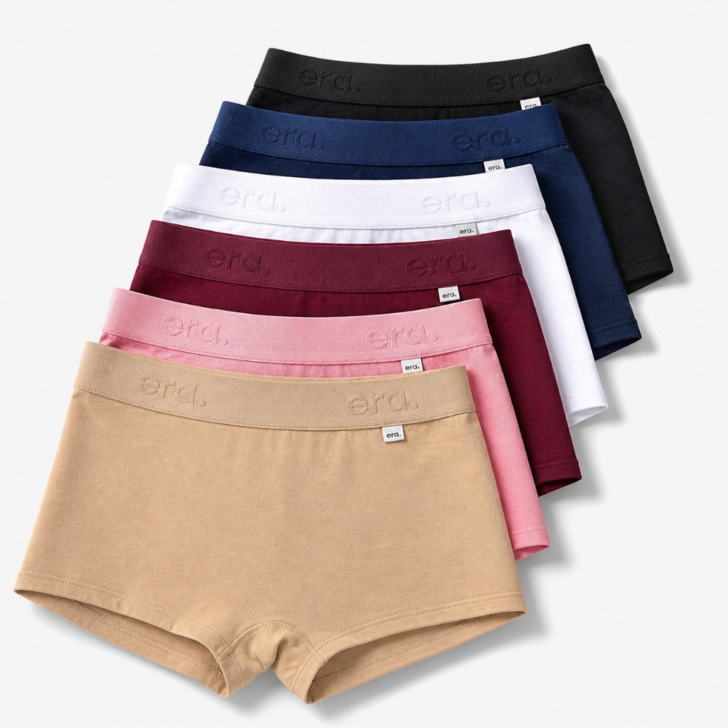 Kit Cuecas Femininas Boxer Microfibra Macia Confortável Dia a Dia