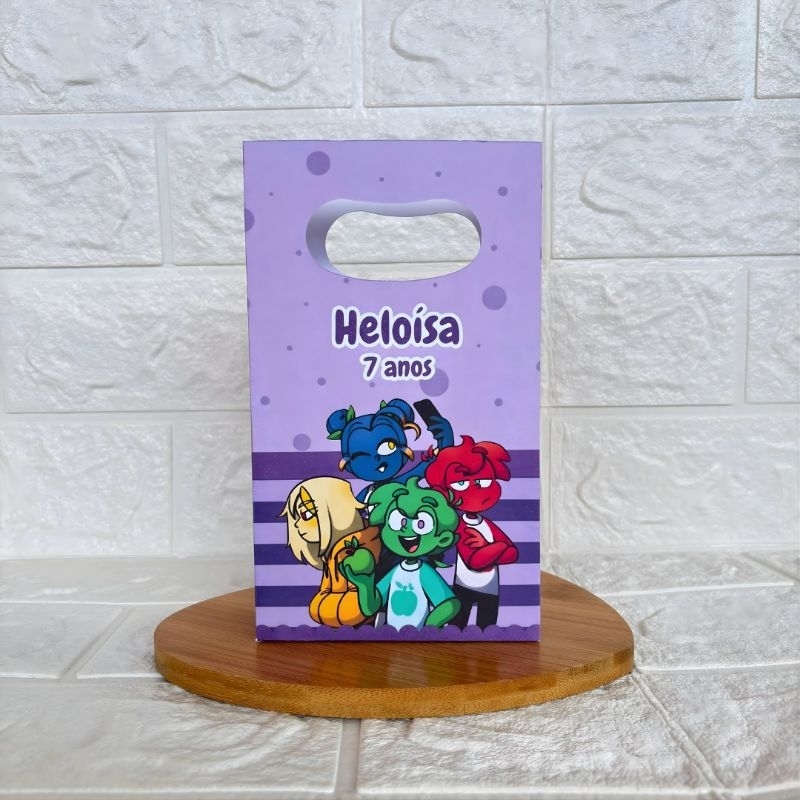 MONTE EM CASA - Sacolinha Surpresa Personalizada Mundo Torajo - Tamanho PP - Festa Infantil -Aniversário –Lembrancinha