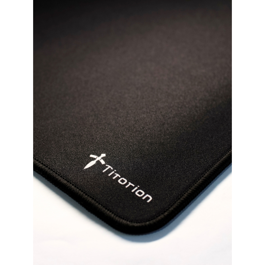 Mouse Pad Gamer APEX CONTROL SOFT Profissional 49x42 Preto Branco Ergonômico Costura Baixa Titorion