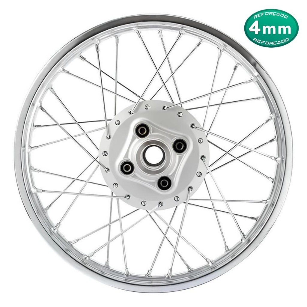 Roda Traseira Completa Montada Alinhada Honda Titan 125 00/04 - Fan 125 05/08 -