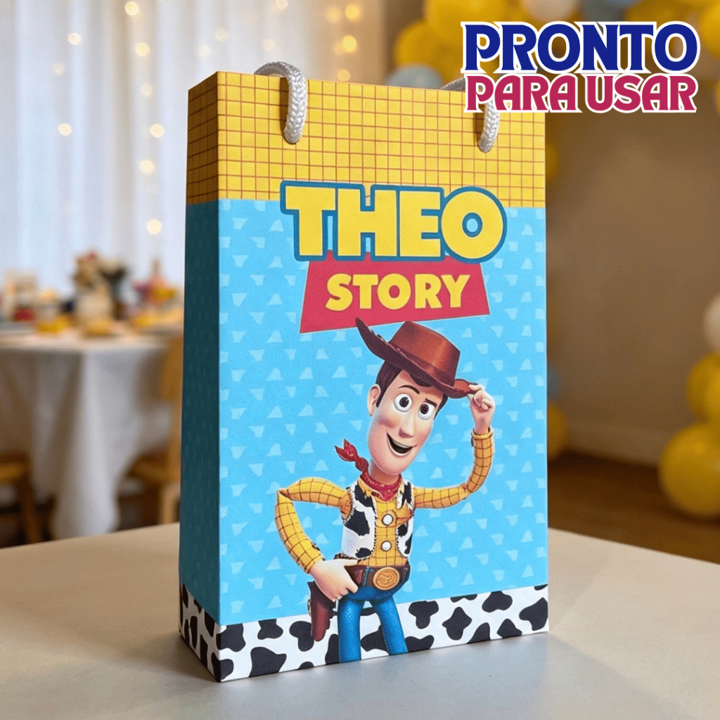 Sacola Surpresa P Personalizada Toy Story - Lembrancinha - Festa Infantil - Aniversário - CAIXAS MONTADAS