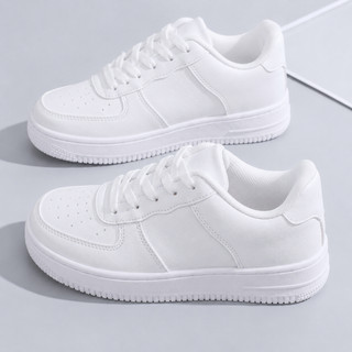Tenis Feminino e Masculino Branco Force Moda Casual Confortavel Estiloso Envio Rapido