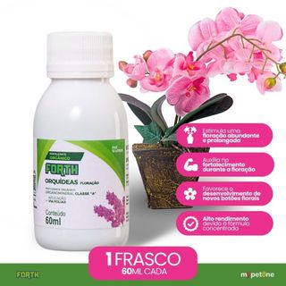 Fertilizante Liquido Forth Orquidea Floração - 60ml - Adubo
