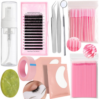 Kit Completo para Extensão e Alongamento de Cílios Fio a Fio Profissional e Iniciante