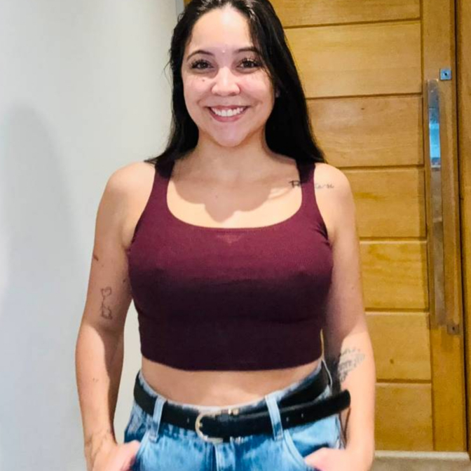 Cropped Feminino Canelado Ribana Premium Blusa Cropped Básica Elegante Casual