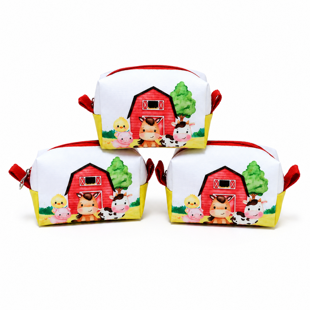 kitc/20 Porta Moeda Fazendinha Aquarela Lembrancinha de festa Personalizada aniversário