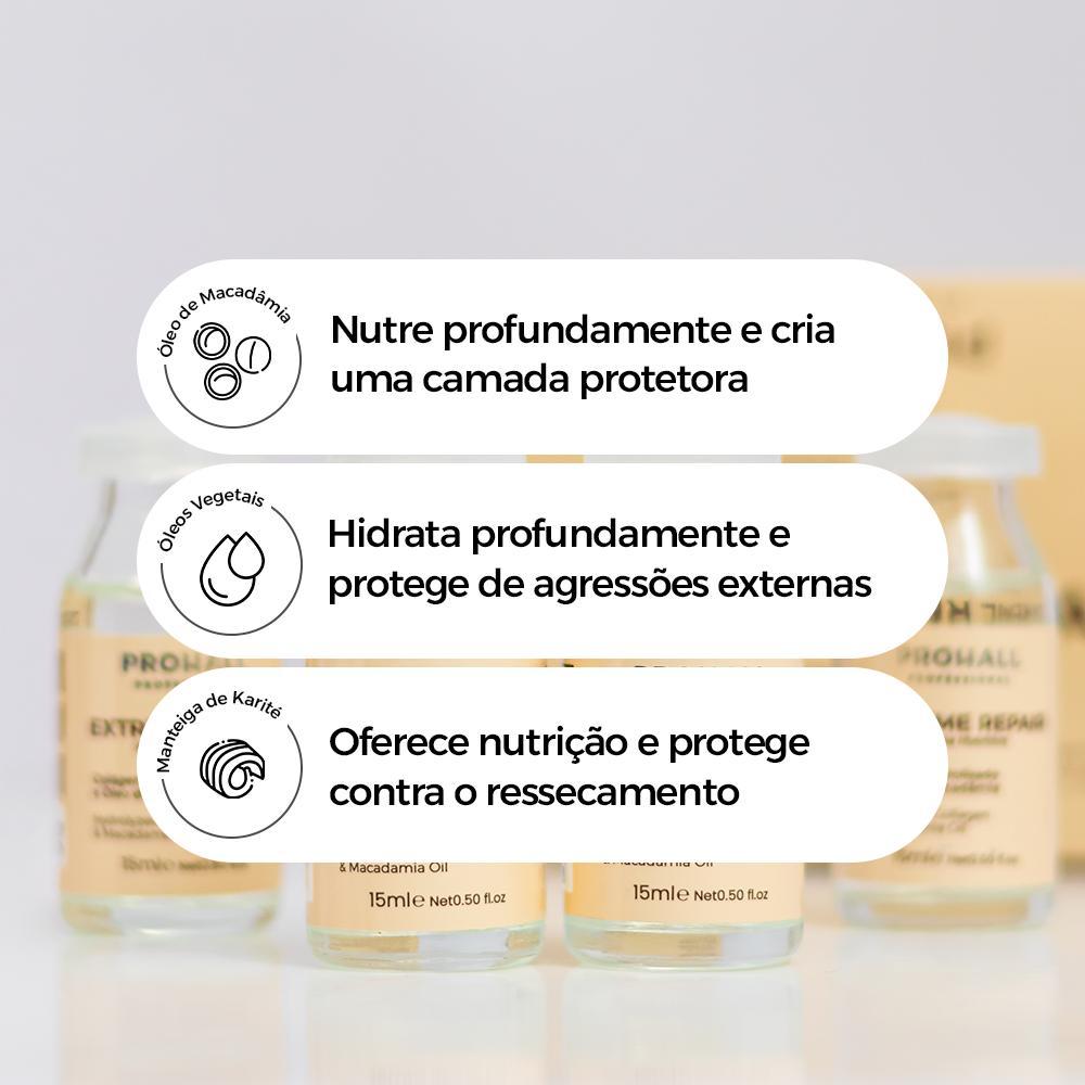 Kit 5 Ampolas Prohall Cronograma Capilar Completo Hidratação Nutrição Reconstrução · foto 2