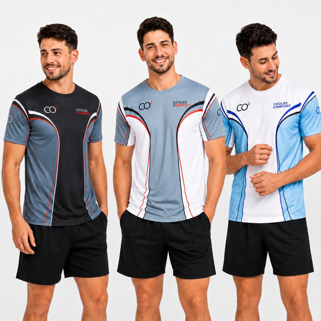 Camiseta Masculina Dry Fit Esportiva Academia Corrida Treino Fitness Respirável Secagem Rápida