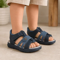 Sandália Infantil Masculina Menino Confortável com Velcro Antiderrapante 20 ao 27