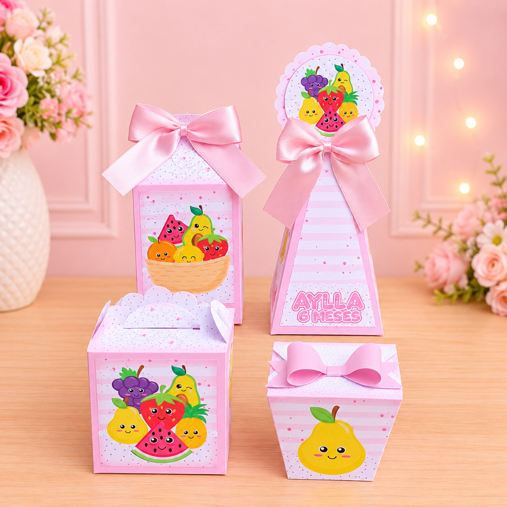 Personalizados Frutinhas Piquenique kit festa lembrancinha caixinha mimos aniversário Papelaria Personalizada