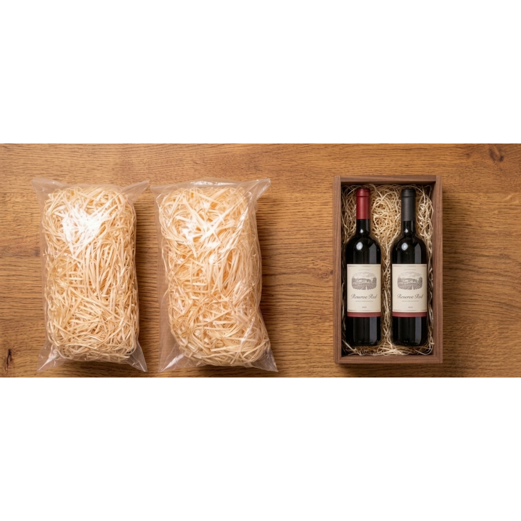 Palha Natural Para Cesta e Decoração - Pacote de Palha 50gr | Presente - Café da manhã