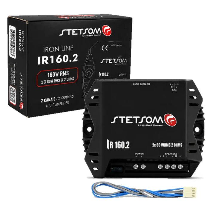Módulo Stetsom 160w 160.2 Digital Som Automotivo 2 Canais