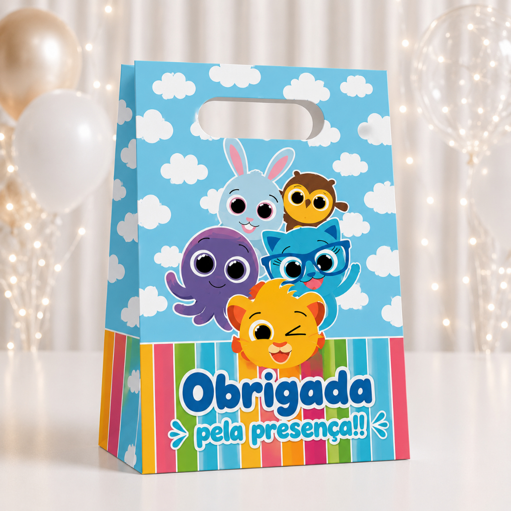 ENVIO IMEDIATO -Sacolinha Surpresa Personalizada Lembrancinha BOLOFOFOS -PEGUE E MONTE