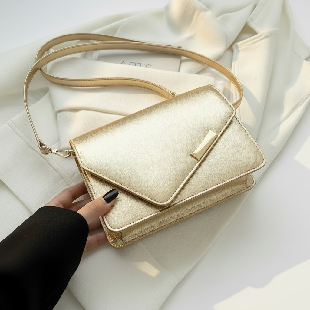 Bolsa Tiracolo Feminina Pequena e Elegante Com Alça Regulável