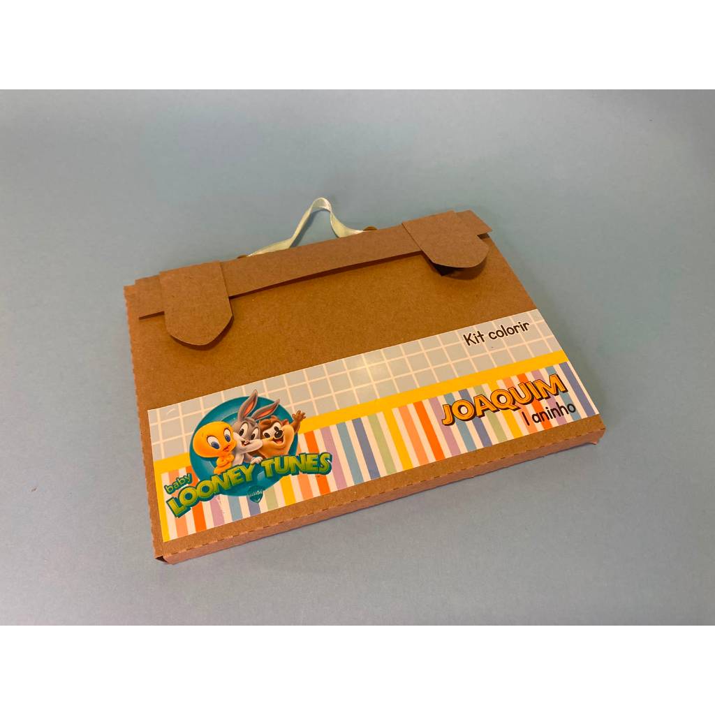 Maletinha de Colorir Personalizada | Lembrancinha Festa Infantil | Kit Colorir com Giz | Qualquer Tema