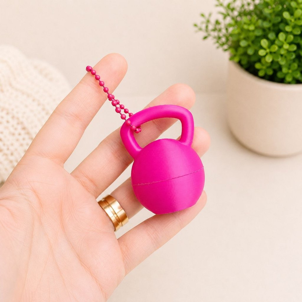 Porta Joias Peso Kettlebell de Academia para Treino | Chaveiro pesinho em Impressão 3D
