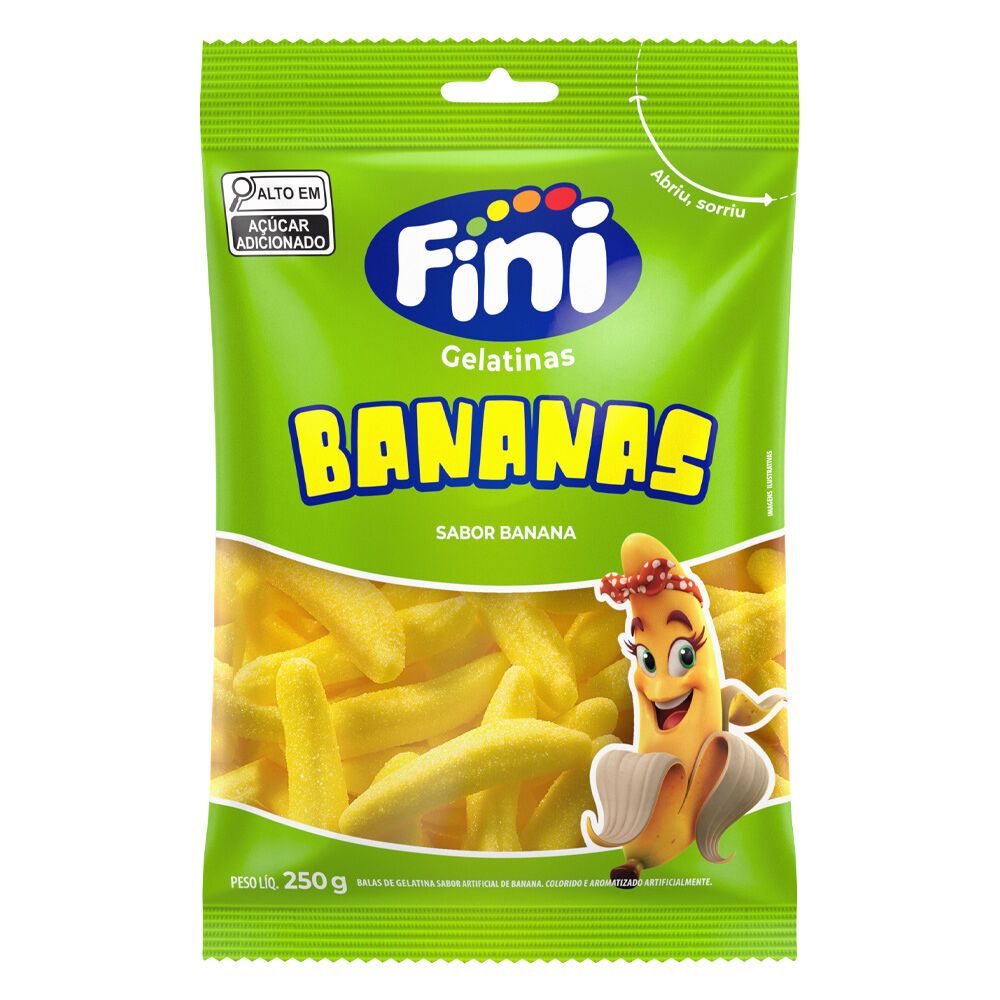 Fini Bananas 250g Bala de Gelatina