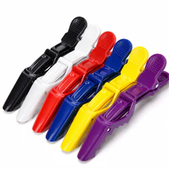 6 Presilhas Jacaré Crocodilo para Cabelo Acessório Profissional de Cabeleireiro