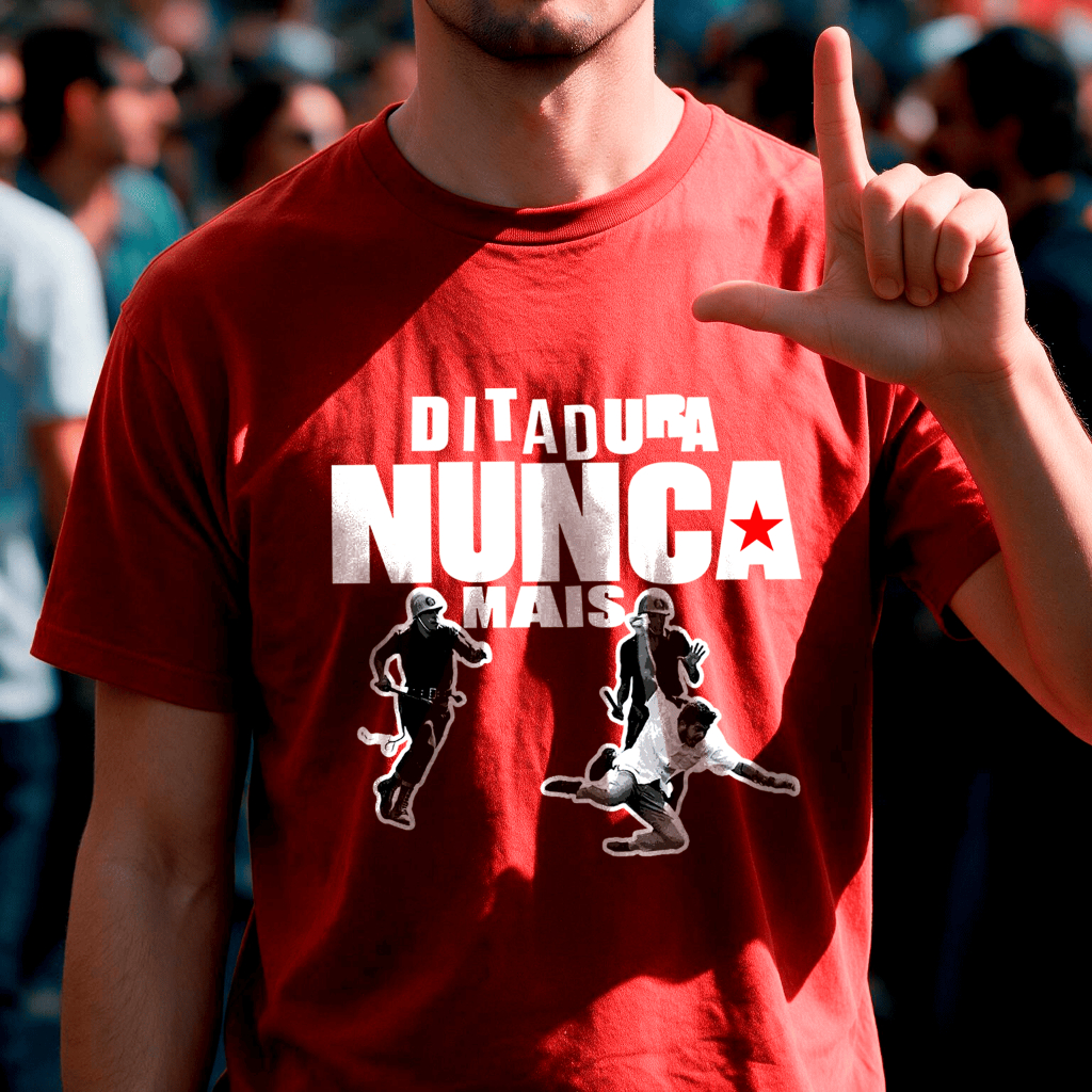 Camisa Unissex Ditadura Nunca Mais Lançamento 2026 Camiseta Estampada Linha Premium Malha Algodão