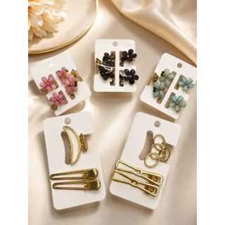 Presilhas de cabelo kit 2 cartelas modelos sortidos