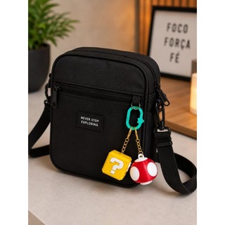 Chaveiro Gamer Bloco + Cogumelo Mario – Acessório para Mochila, chaves  e Bolsa