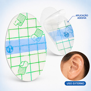 Adesivo Protetor de Ouvidos Auricular Tampão Impermeavel Para Natação
