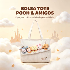 Bolsa Winnie The Pooh Alça Reforçada Disney