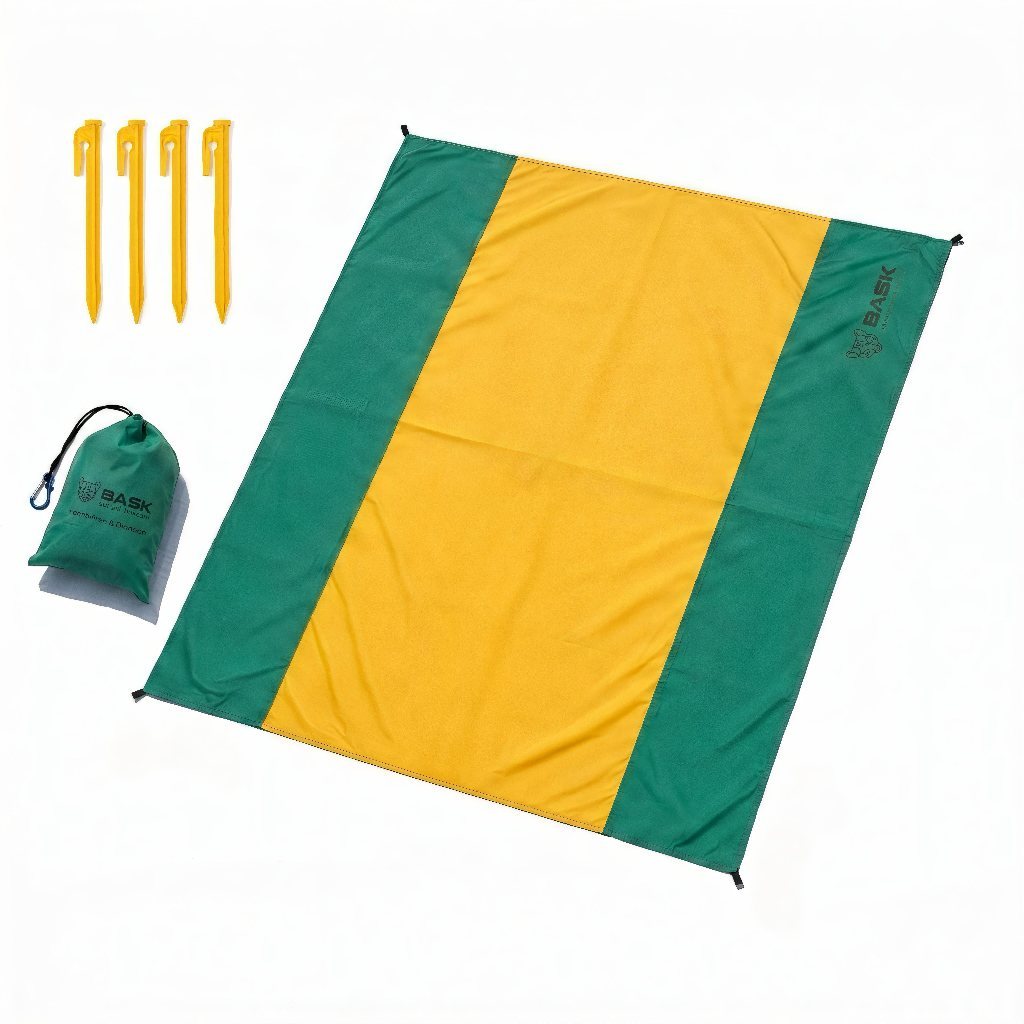 Tapete Praia Piquenique Bask Ultraleve Extra Grande Portátil Camping Acampamento Ao Ar Livre Bolsa