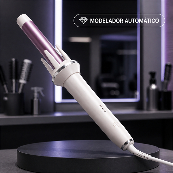 Babyliss Modelador Automático de Cachos com Rotação e Cabo Elétrico Giratório para Criar Ondas Definidas com Praticidade