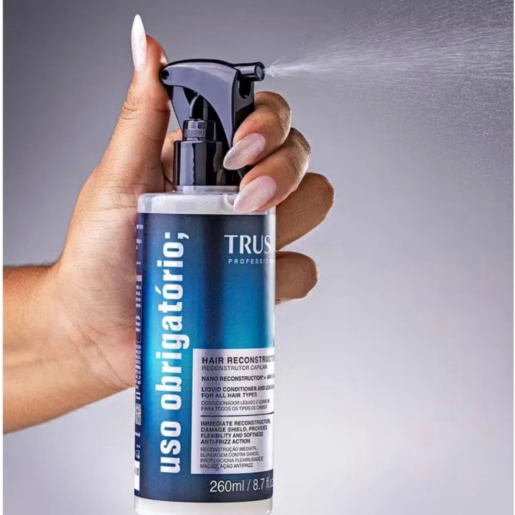 Truss Uso Obrigatório Spray Reconstrutor Capilar 260ml – Reconstrução Profunda para Cabelos
