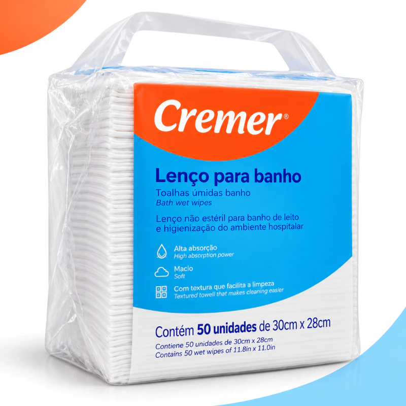 Lenços de Banho Cremer - Praticidade e Higiene 🧼