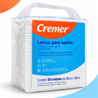 Lenços de Banho Cremer - Praticidade e Higiene 🧼