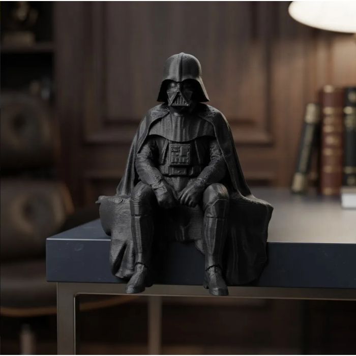 Darth Vader Sentado Estátua Decorativa Colecionável Star Wars