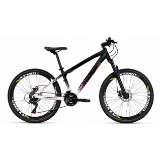 Bicicleta Aro 26 VikingX Tuff X-44 Aluminio 21v V-Fire Freio a Disco Suspensao Grau