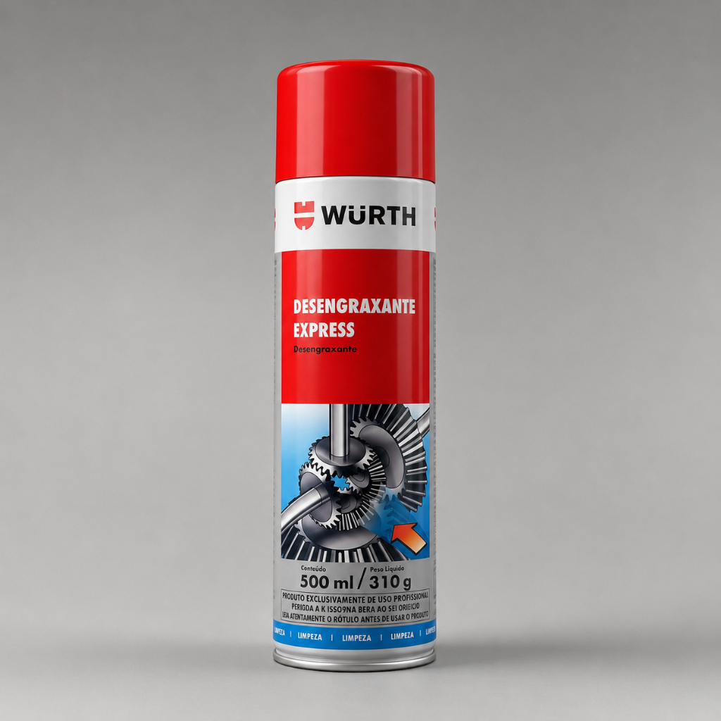 Desengraxante Spray Express Limpa Motor Óleo Rodas Graxa Automotivo 500ml Wurth