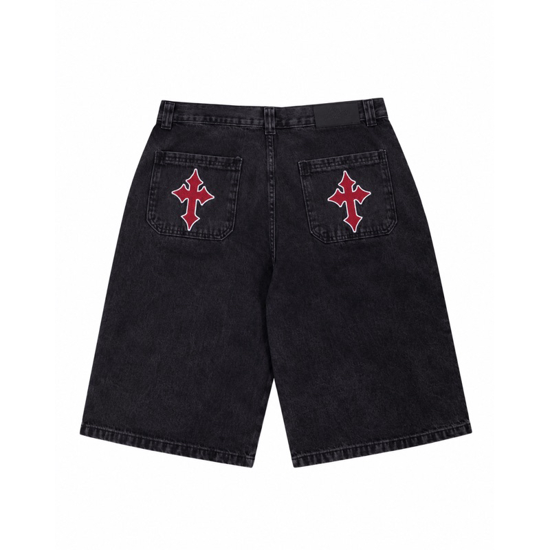 bermuda baggy jeans claro jorts larga hip hop balao skate premium