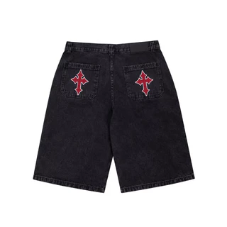 bermuda baggy jeans claro jorts larga hip hop balao skate premium
