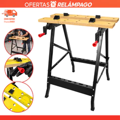 Bancada Para Trabalho Multiuso Dobrável Portátil Para Ferramentas Resistente Premium Profissional