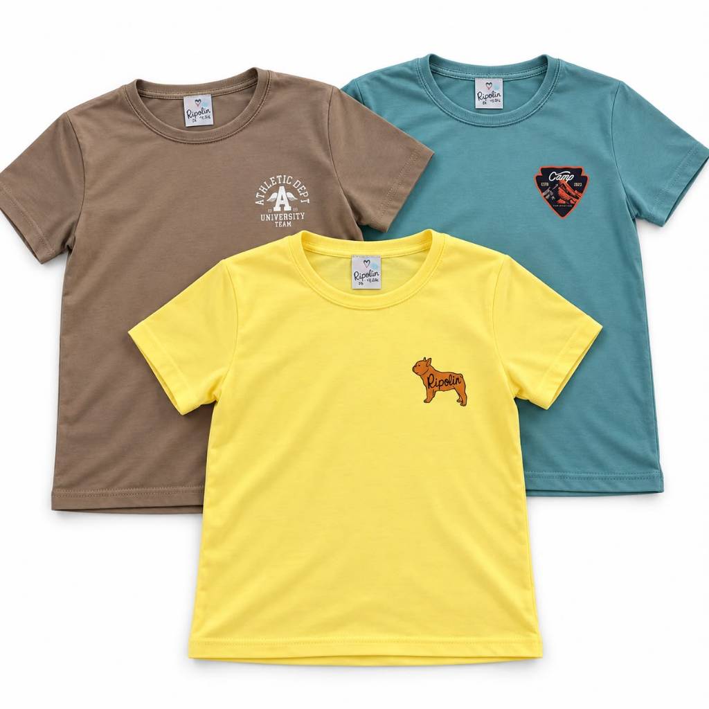 Kit 3 Camisas Manga Curta Juvenil Masculinas Basica Tamanhos  12 14 16
