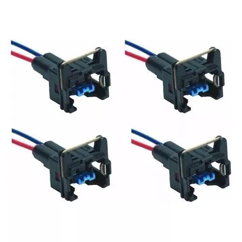 Kit 4 Pçs Conector Chicote Bico Injetor Sensor Temperatura